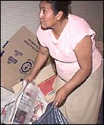 Silvia who collects rubbish for a living