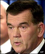 Governor Tom Ridge, proposed Secretary of Homeland Security