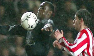 Emile Heskey's strength and pace troubles Southampton