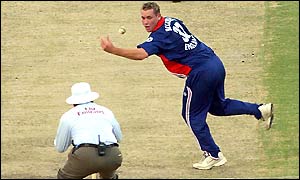 Ian Blackwell drops a catch