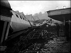 Scene of the Sutton Coldfield crash