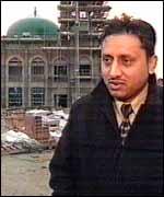 Mohammed Yousaf in front of Peterborough Mosque