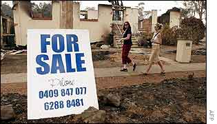 Ruined home in Canberra suburbs