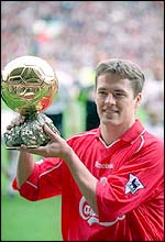 Liverpool and England striker Michael Owen