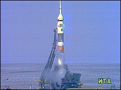 Soyuz 1 takeoff
