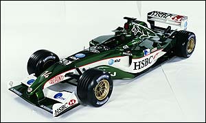 The new R4 Jaguar Formula One car