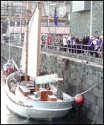 Boat in Porthmadog Harbour