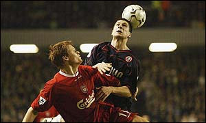 Liverpool will go through on away goals if the tie is still level after extra-time