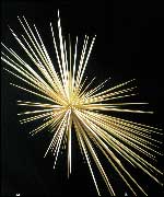 An artist's impression of the B of the Bang sculpture in Manchester