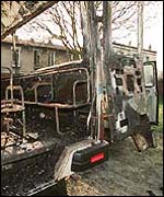Jewish school bus found burnt out in a school yard
