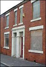Derelict homes in east Manchester
