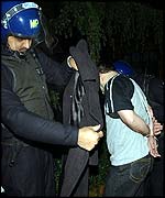Police in Edgware arrest a man 