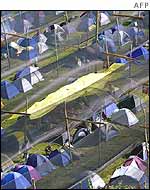 Tent city in Porto Alegre 