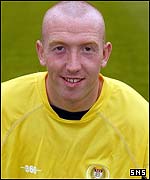 Dundee goalkeeper Derek Soutar