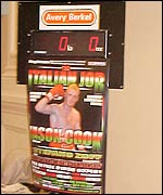 The scales at the weigh-in