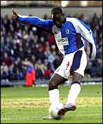 Rovers striker Andy Cole