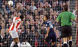 Rocky Baptiste manages to score for Farnborough in the 71st minute