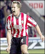 Southampton striker Kevin Davies scored a late equaliser
