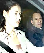 Bob Mortimer and woman