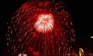 Fireworks light up the San Diego sky 