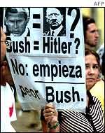 Anti-war protesters in Davos