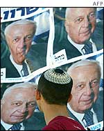 Election posters of Ariel Sharon