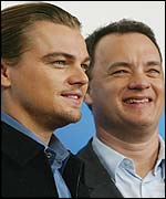 Leonardo diCaprio and Tom Hanks