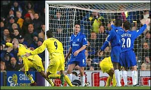 Teddy Lucic wheels away in celebration after scoring for Leeds