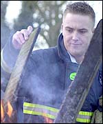 Striking firefighters