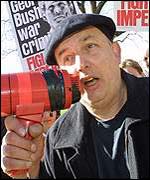 Anti-war demonstrator