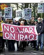 Anti-war demonstration in UK