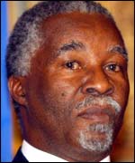 South African President Thabo Mbeki