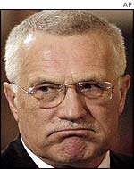 Former Czech Prime Minister Vaclav Klaus