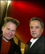 Theatre director Peter Sellars (left) and sculptor Anish Kapoor 