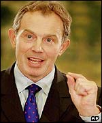 UK Prime Minister Tony Blair
