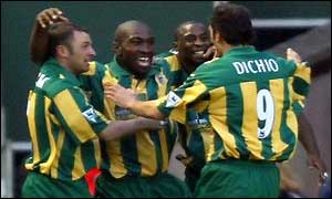 Darren Moore scores West Brom's winner