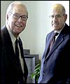Hans Blix (l) and Mohamed ElBaradei
