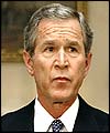 US President George W Bush