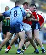 Armagh's Oisin McConville in championship action against Dublin