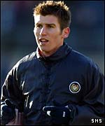 New loan signing Mark Burchill is bathed in sunshine before the game