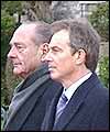 Tony Blair and Jaques Chirac