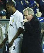 Lucas Radebe was involved in a collision with Mamady Sidibe