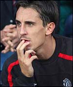 Manchester United defender Gary Neville