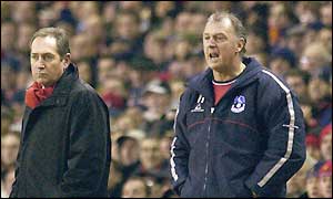 Both managers show contrasting emotions