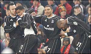 Palace players celebrate