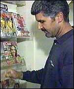 Mal Hussain in his shop