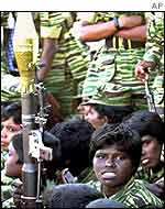 Young Tamil Tiger fighters