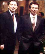 Tony Blair and waxwork