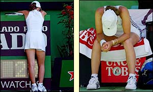 Hingis announces her retirement after losing her battle with severe ankle problems
