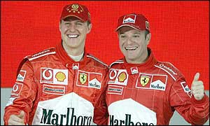Schumacher and Barrichello look set to continue their domination of F1